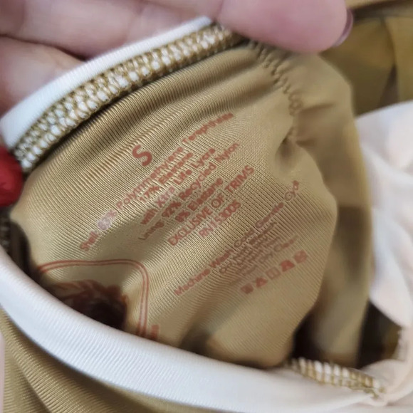 We Are Hah x Free People Pull It Through One Piece Bodysuit Swimsuit in Shroom - Picture 11 of 11